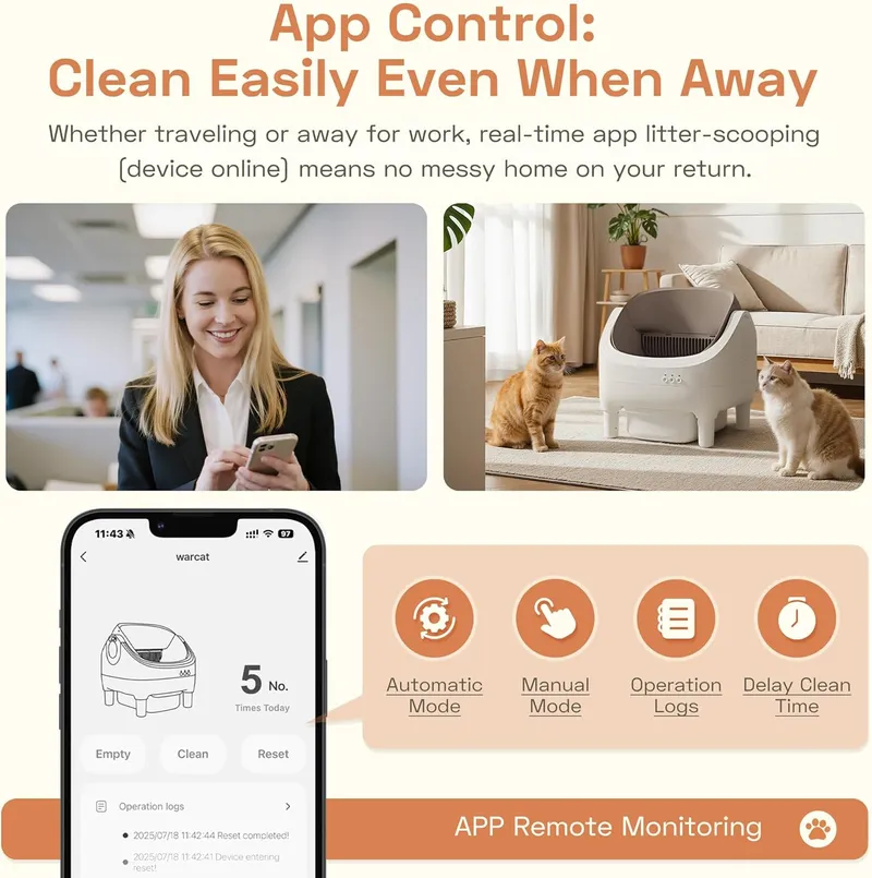 WARCAT Litter Box – Open-Top Design